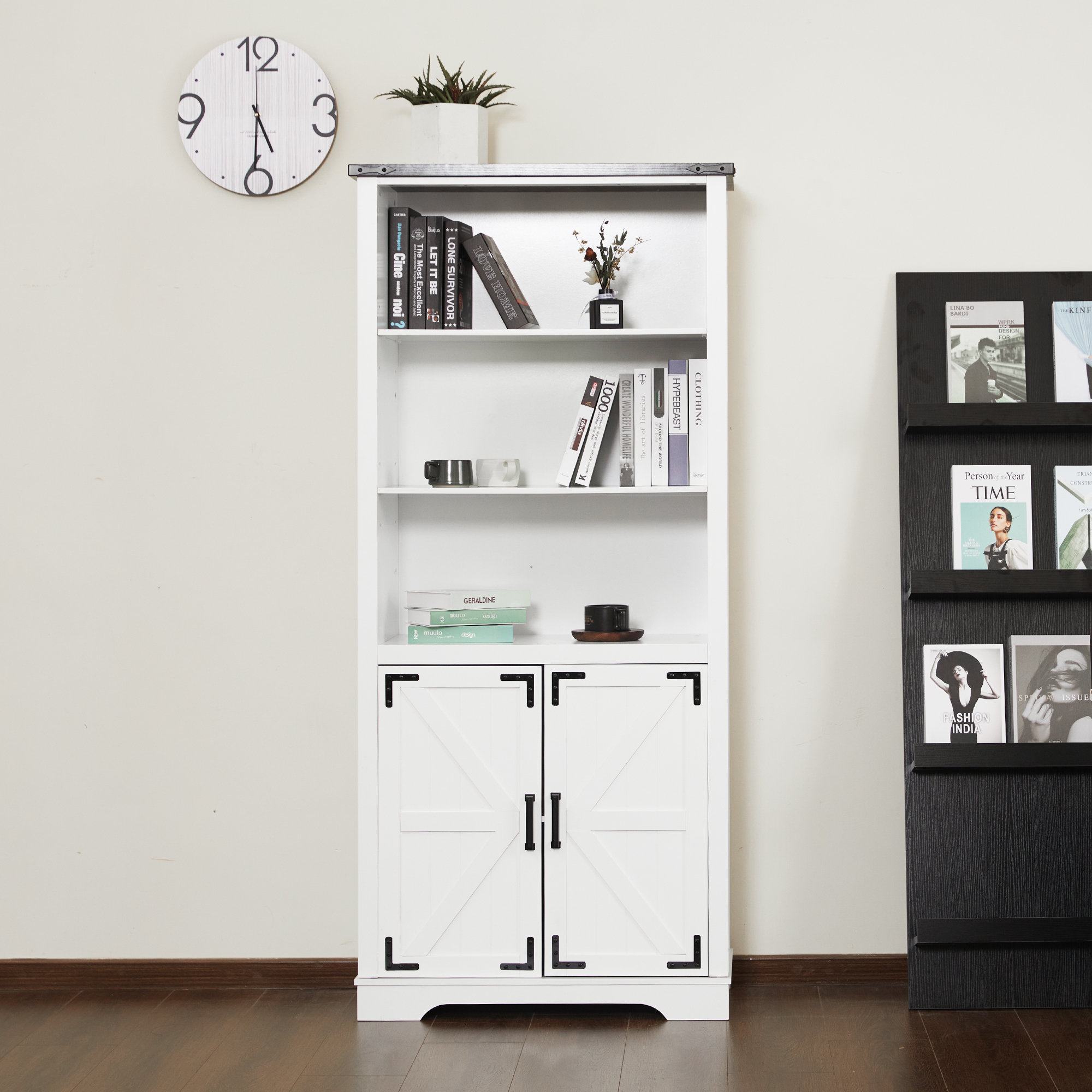 Gracie Oaks Rydal Storage Bookcase & Reviews | Wayfair