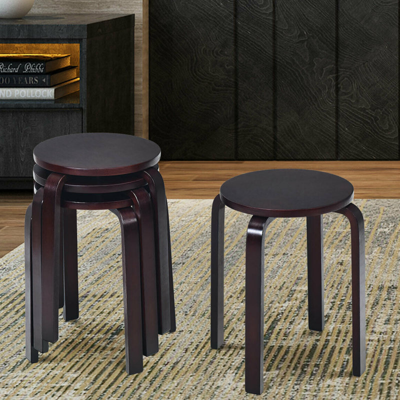 Ensemble de tabourets empilables 4 pièces Venner