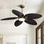 Ventilateur de plafond à 5 pales 52 "à intensité variable avec lumières DEL et télécommande Palm Valley