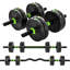 Ensemble d'haltères réglables, ensemble de poids 3 en 1 pour la gymnastique à domicile, 33 lb