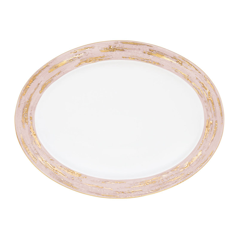 Plat ovale Hobbes, 13.8" L x  10.2" W x 1.5" H