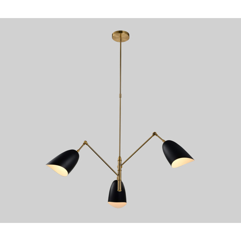 Lustre géométrique à 3 lumières Northome, L 41 po x P 41 po