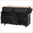 56.5" Kitchen Island with Drop Leaf, Power Outlet, and Ample Storage for Modern and Rustic Kitchens-851518255