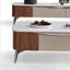 Table basse noyer en pierre micro-cristalline