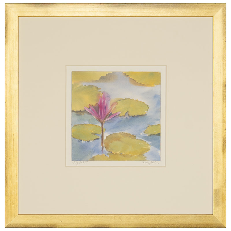 «Lily Pad Ii» par Daughdrill - peinture encadrée
