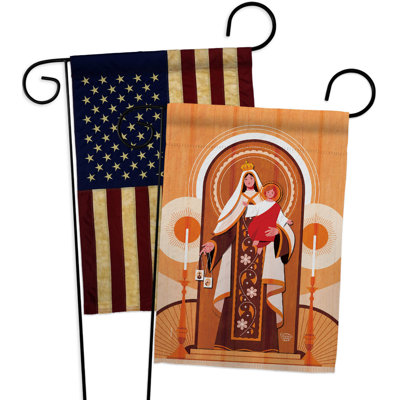 Drapeau de jardin 2 côtés en polyester 18,5 x 13 po