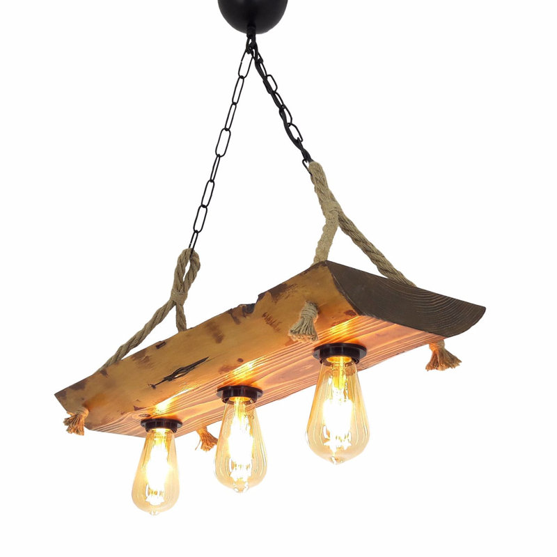 Lustre unique à 3 lumières Cason