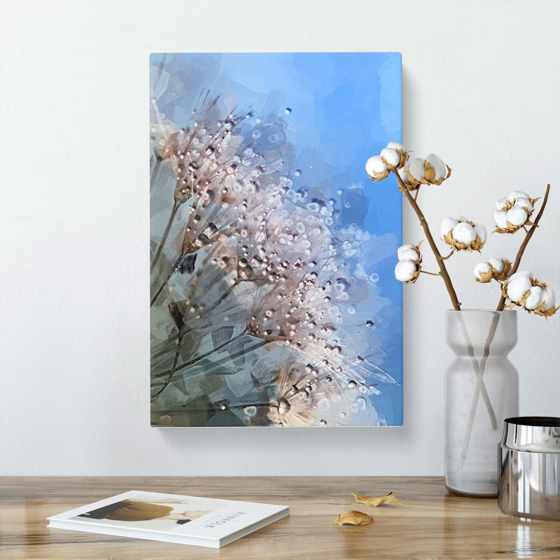 Dewdrops upon a Dandelion in Abstract - Wrapped Canvas, 91cm H x 60cm W x 3cm D