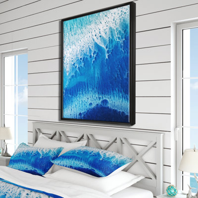 «Waves Epoxy Resin Art V», reproduction d'impression sur toile