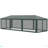 Outsunny Party Tent Canopy, Outdoor Event Shelter Gazebo With 8 Removable Mesh Sidewalls, Zipper Doors, Steel Frame-111084840