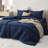 Bedsure Prewashed Pinch Pleat Bedding Sets-105529659-105529667