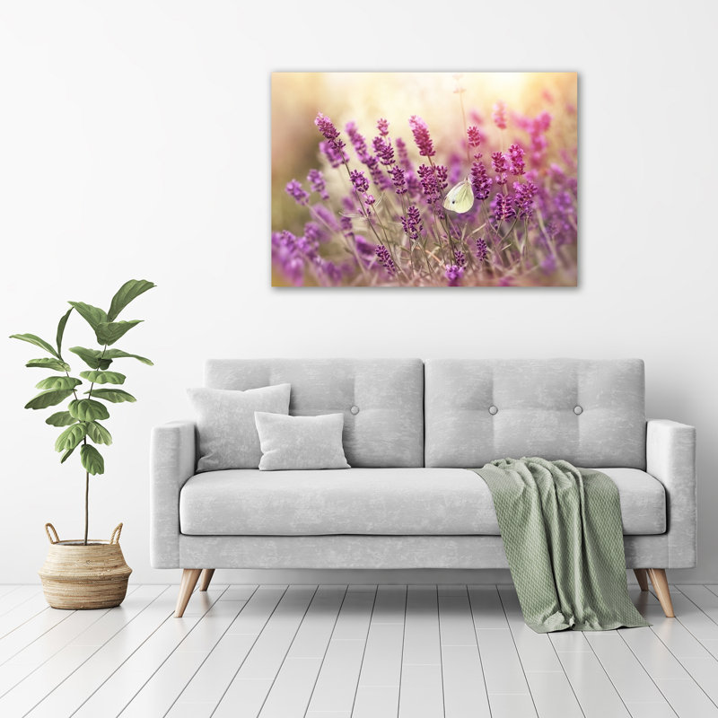 Lavender - No Frame Print on Glass