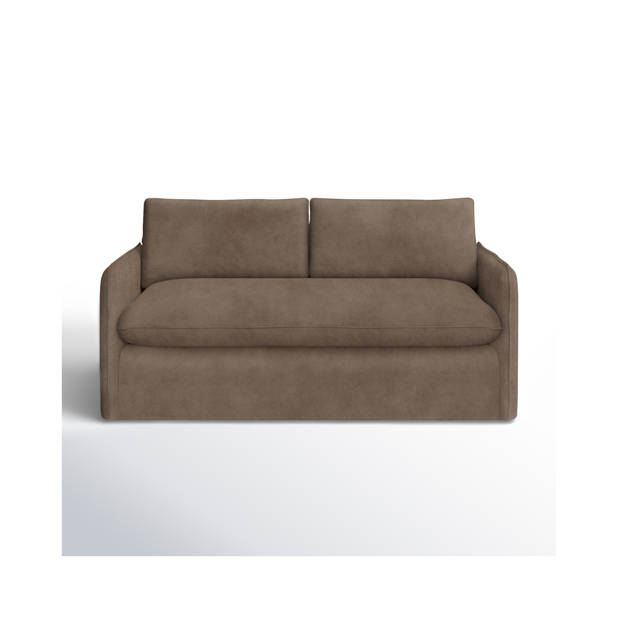 Bellatrix 72'' Upholstered Loveseat, Bella Cocoa Performance Velvet