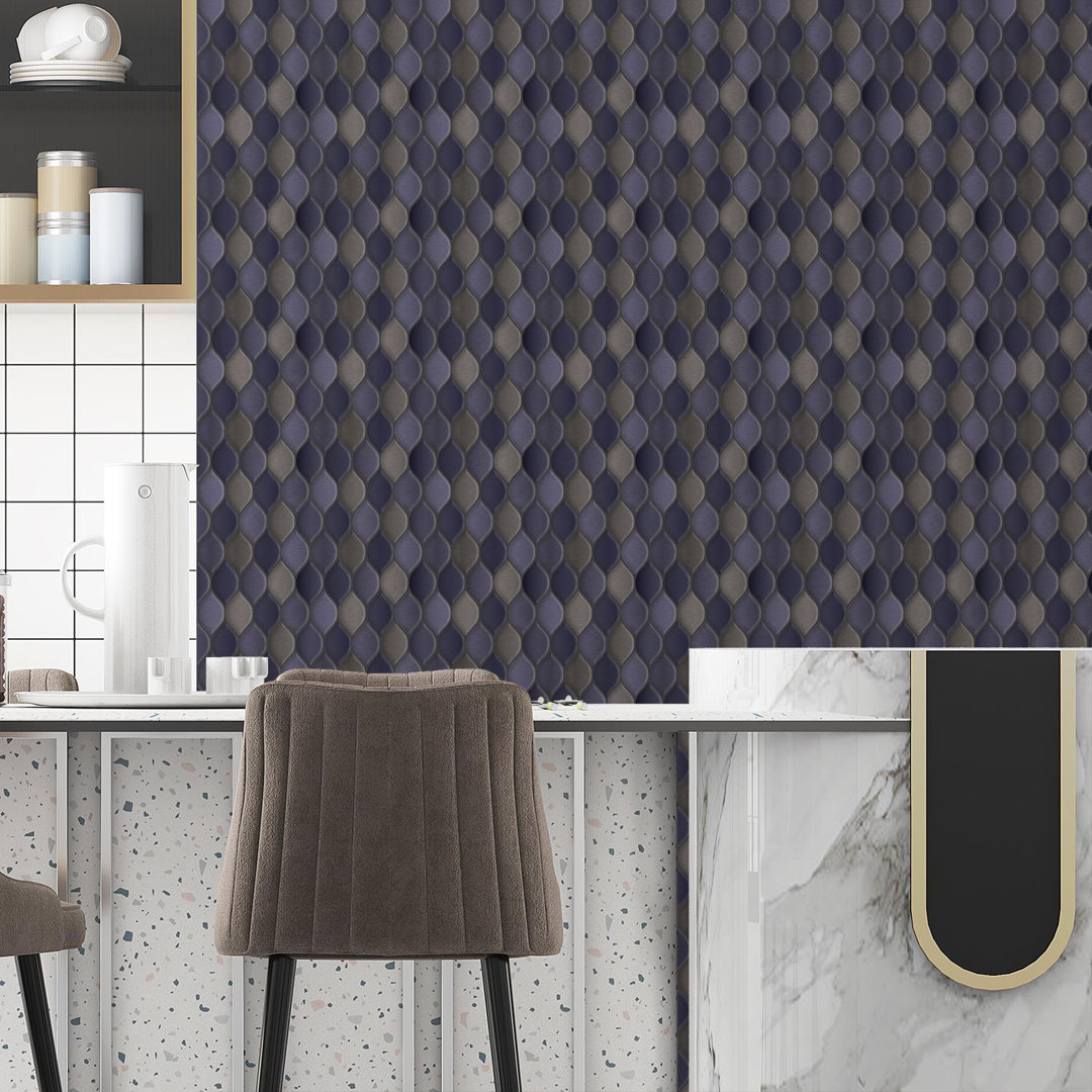15cm x 30.5cm Aluminium Peel & Stick Mosaic Tile