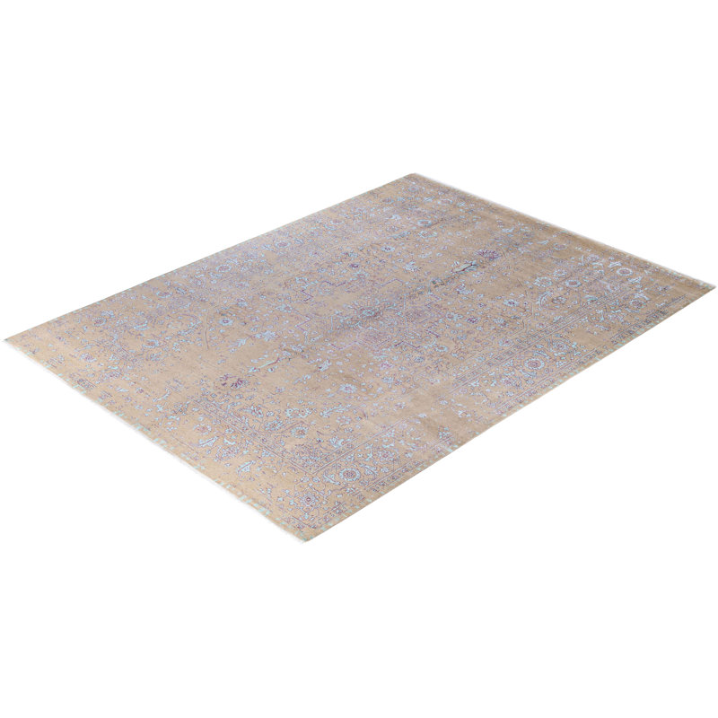 Overdyed One-of-a-Kind 8' 10" X 12' 1" Hand Knotted Area Rug