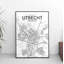 Utrecht City Map - No Frame Print-1752628373