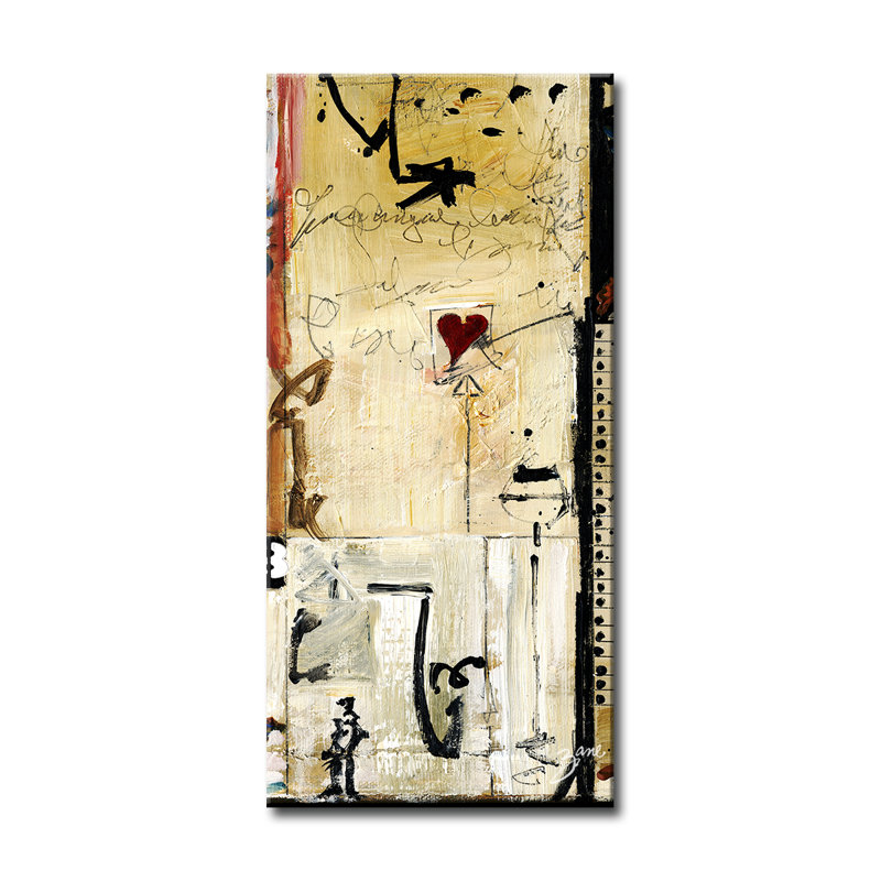"Abstrait" par Salvatore Principe, reproduction d'art sur toile tendue, H 40 po x l 20 po x P 1,5 po