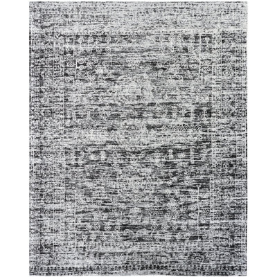 Hazy Cotton Area Rug in Charcoal