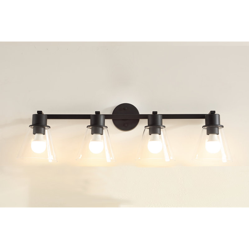 4 - Light LED Vanity Light, Matte Black