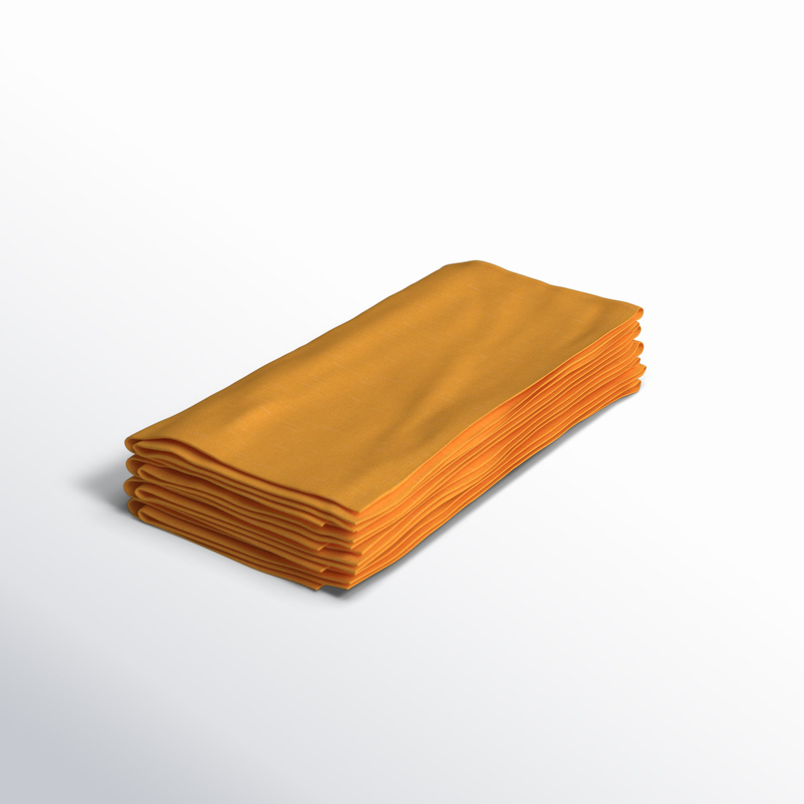 Alvia Reversible Linen Napkin, Yellow