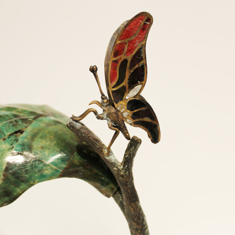 Lampe arquée papillon