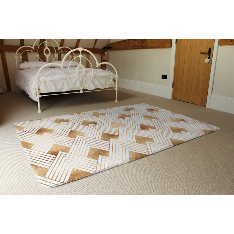 Valhalla Geometric Shag Area Rug, Rectangle 160 x 230cm