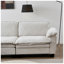 Canapé modulaire en chenille en bois massif avec repose-pieds Eucalyptus l 120,1 po x P 57,1 po Avery