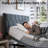 Zero Gravity Adjustable Bed with Upholstered Headboard