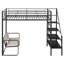 Lit mezzanine simple en métal