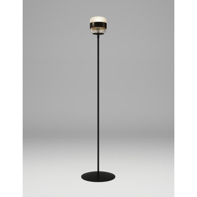 Futura Floor Lamp P Amber Brass Matt Black 1 E26 Ul
