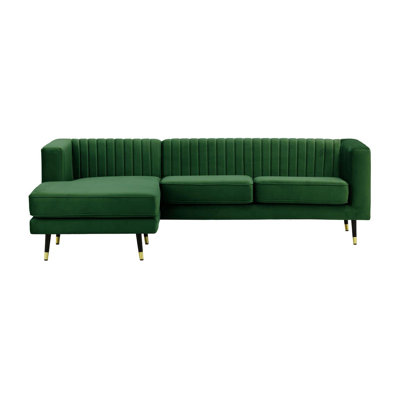 Monaville 4 Seater Velvet Sofa & Chaise