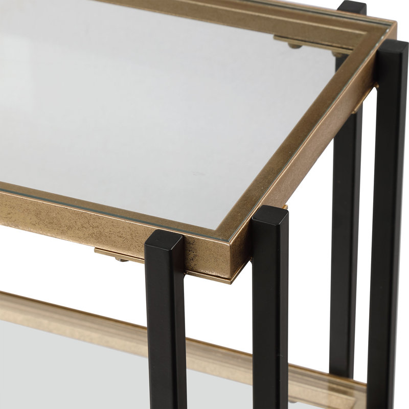 Springtown 53.5'' Glass Top Console Table