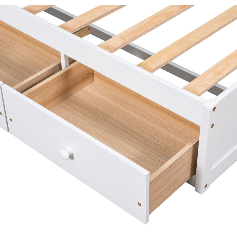 Sharondale White Double Size Platform Storage Bed