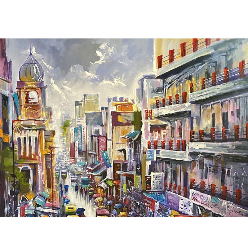 Mera Sheher | Acrylic Painting On Canvas | Wall Décor