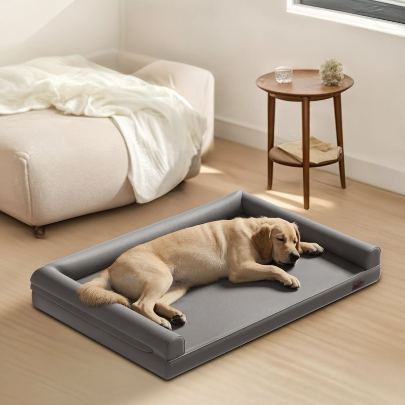 Pet Bed Bolster, 18cm H x 117cm W x 90cm D