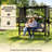 Outdoor Metal Patio Swing With Cushion-1278799133