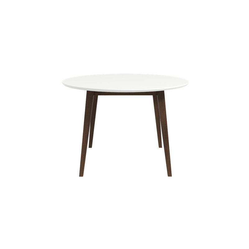Iades rond, H 29,5 po x L 46 po x l 46 po, Gris, Blanc
