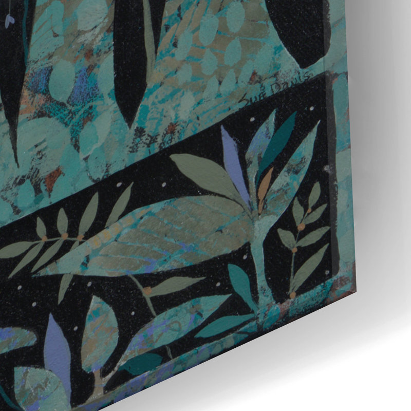 Art mural en verre épique «Nightsons» par Sue Davis, 12 po x 24 po, H 24 po x l 12 po