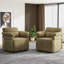 Fauteuil demi-tonneau rembourré et pivotant-41376925