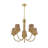 Ashbury 5-Light Chandelier in Warm Brass