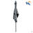 Rectangular Patio Solar LED Lighted Outdoor Umbrellas With Crank And Push Button Tilt-1237557141