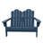 HDPE 49'' Double Folding Adirondack Chair Bench-1800254081