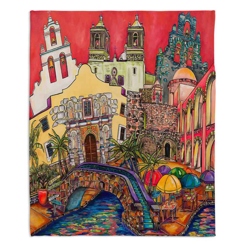  Jeté touristique San Antonio, l 68 po x L 80 po