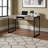 Calvillo Computer Desk, Home Office, Laptop, Storage Drawers, Work, Metal, Laminate-2087168480