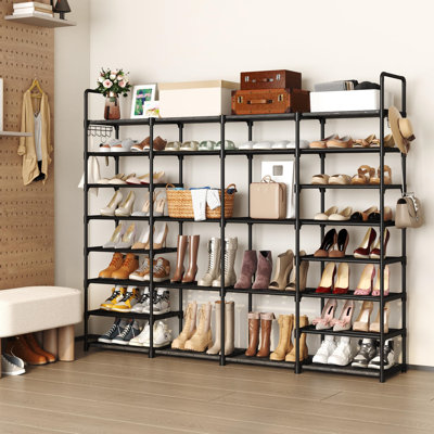 24 Pair Stackable Shoe Rack