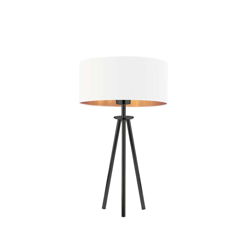 Senger Metal Tripod Lamp, White, Black