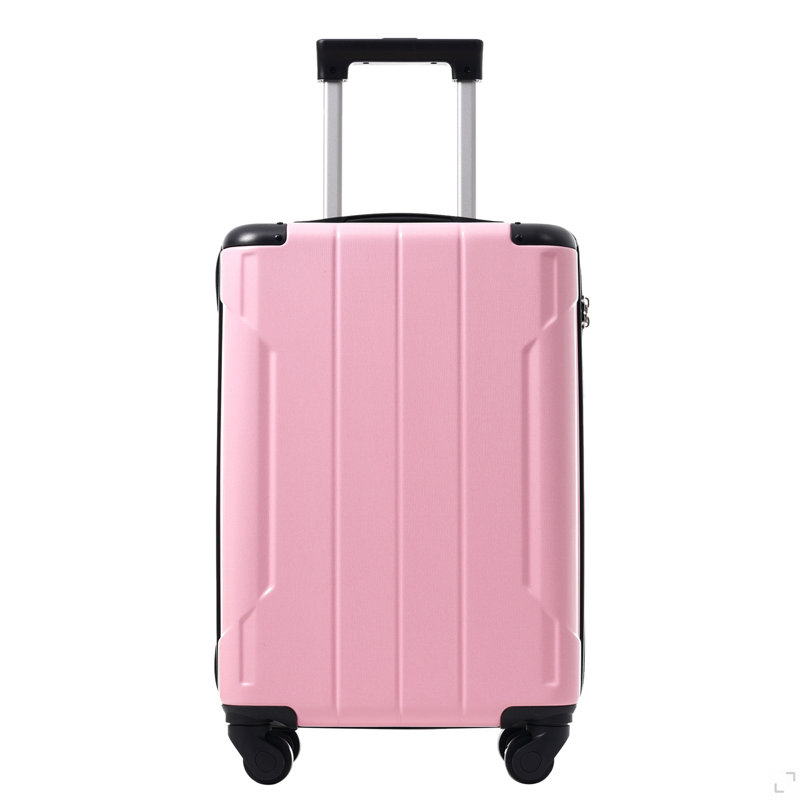 Bagage à main 20 pouces Hardshell, valise légère en ABS durable avec roulettes, serrure TSA intégrée, 2 cubes de rangement