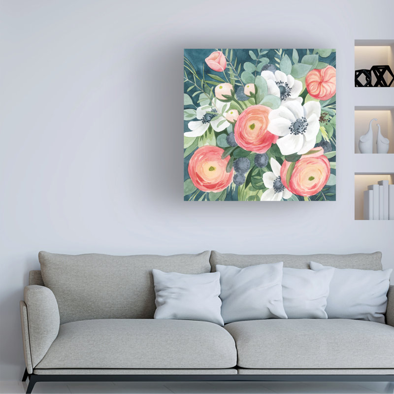 «Bewitching Bouquet I» par Grace Popp - impression sur toile tendue, H 18 po x l 18 po x P 2 po