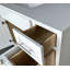 Disar 60' Single Bathroom Vanity With Left Linen Tall Cabinet Dovetail Solid Wood Drawer Carrara Quartz Top-111107828