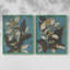 «Blue Shadow Garden I», reproduction encadrée de qualité supérieure - prête à être accrochée - aucun clou requis - aucun clou requis-1798255139-1798255140